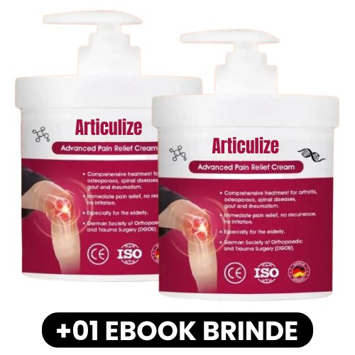 Articulize - Creme para Alívio da Dores e Cicatrização Óssea - Mania das CoisasArticulize - Creme para Alívio da Dores e Cicatrização ÓsseaMania das Coisas