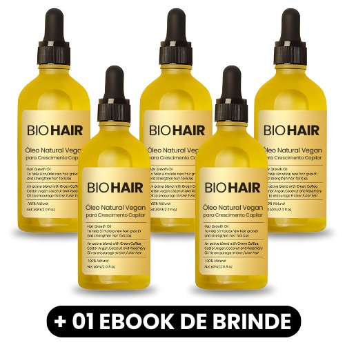 BioHair - Óleo Natural Vegano para Crescimento Capilar - Mania das CoisasBioHair - Óleo Natural Vegano para Crescimento CapilarMania das Coisas