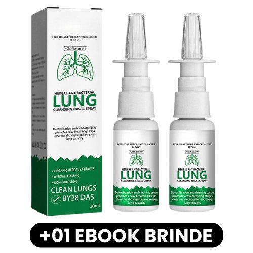 LUNG - Spray Nasal Antibacteriano de Limpeza Pulmonar - Mania das CoisasLUNG - Spray Nasal Antibacteriano de Limpeza PulmonarMania das Coisas