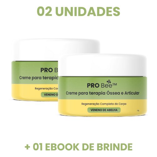 PRO Bee™ - Creme para terapia Óssea e Articular - Mania das CoisasPRO Bee™ - Creme para terapia Óssea e ArticularMania das Coisas