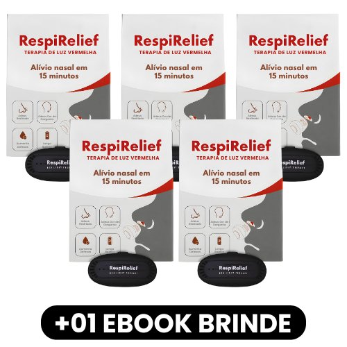 RespiRelief - Dispositivo de Terapia Nasal - Mania das CoisasRespiRelief - Dispositivo de Terapia NasalMania das Coisas