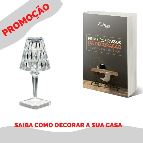 Crystal - Luminária de cristal sem fio + E-Book GRATUITO - Mania das CoisasCrystal - Luminária de cristal sem fio + E-Book GRATUITOMania das Coisas